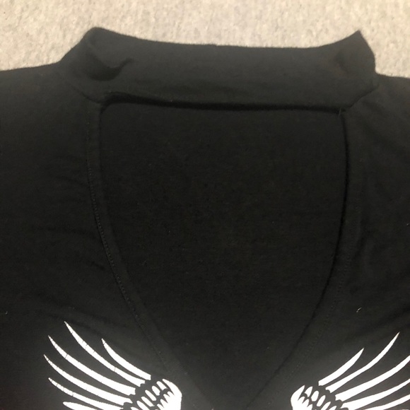 Graphic Choker Tshirt Dress - Picture 3 of 4